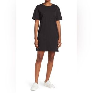 Madewell Tee Dress in black, size small
